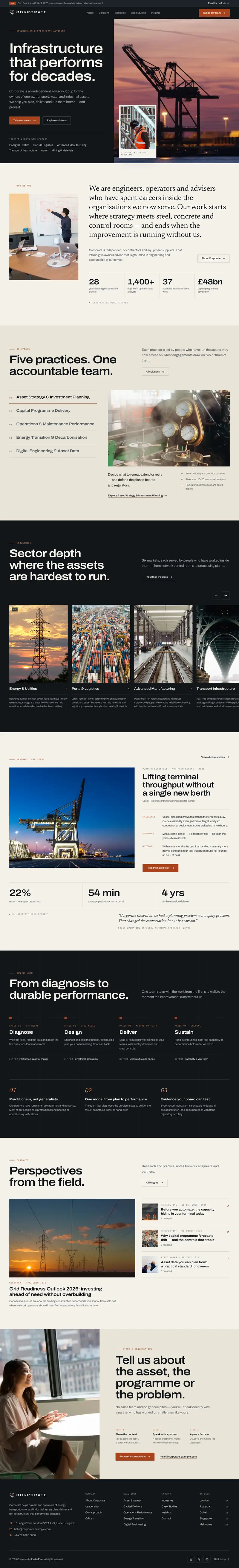 Corporate — Corporate Enterprise template preview