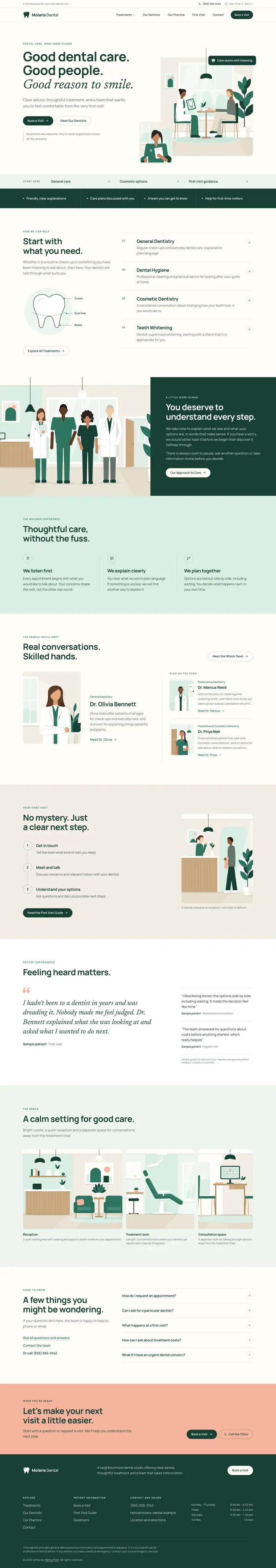 Molaris Dental — Dentist & Dental Clinic template preview
