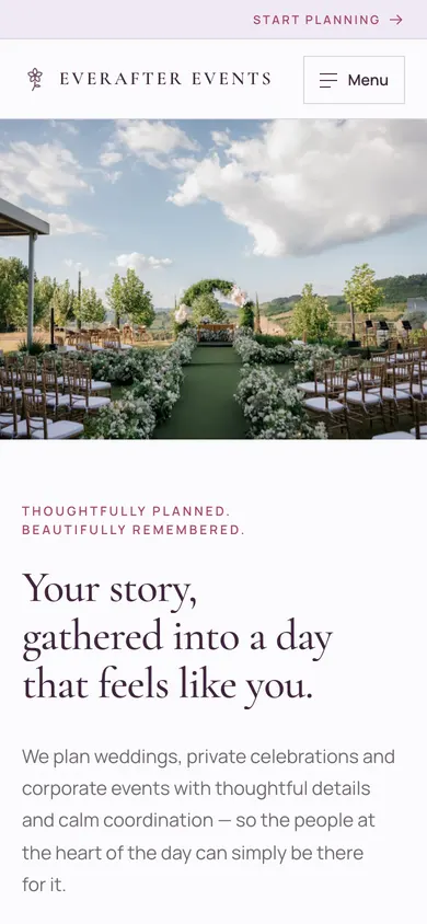 Everafter Events on mobile