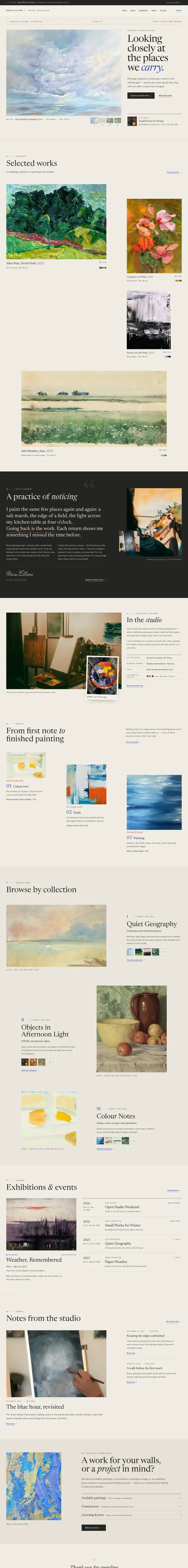 Mara Ellison — Artist & Painter template preview