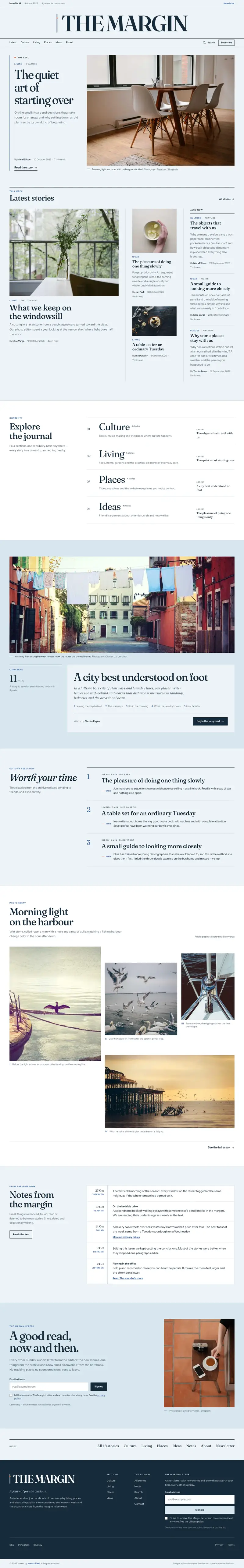 The Margin — Blog & Magazine template preview
