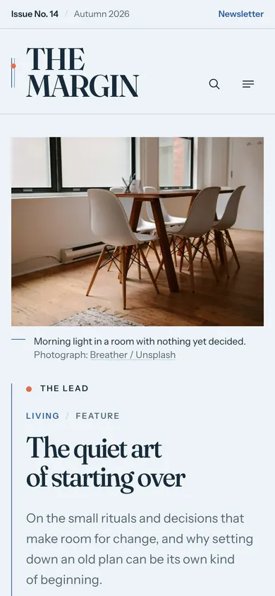 The Margin on mobile