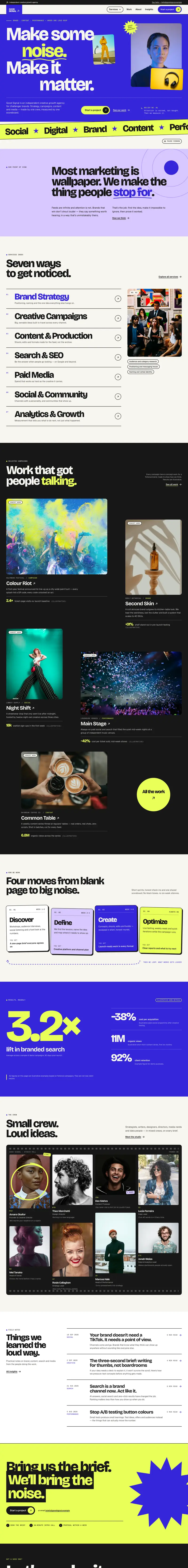Good Signal — Marketing & Digital Agency template preview