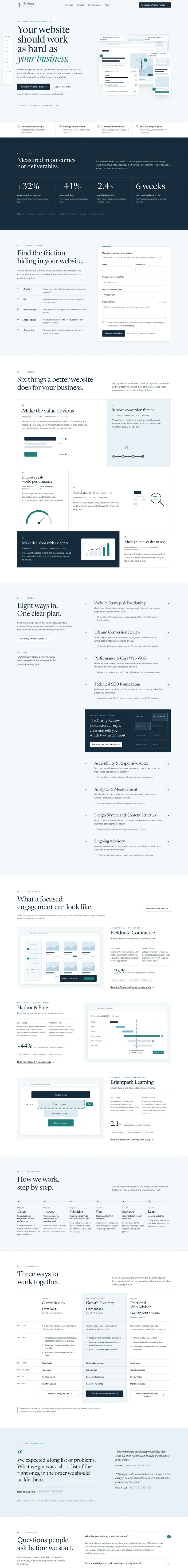 Northstar — Web Consulting template preview