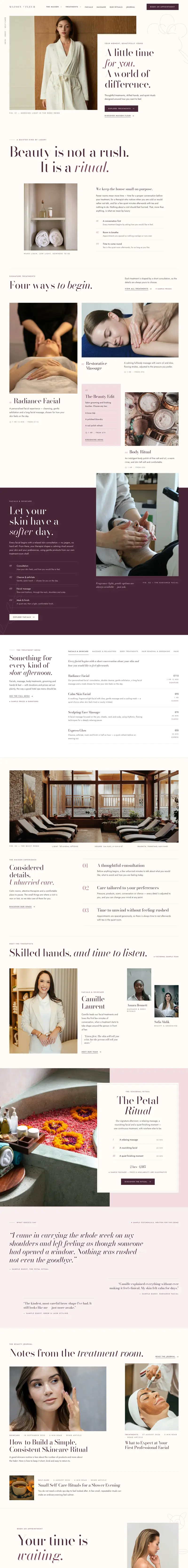 Maison Fleur — Spa & Beauty Salon template preview